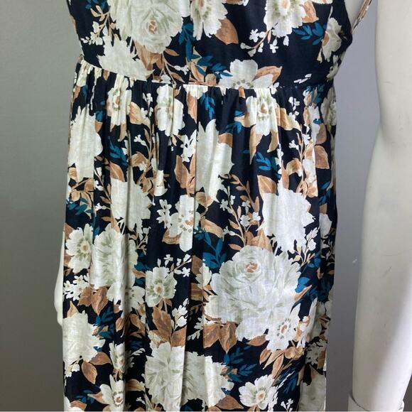 Abercrombie & Fitch Maxi dress XS Babydoll floral cottagecore strappy cotton - Picture 13 of 16